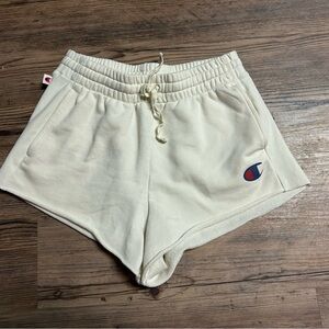 Champion Women's Athletic Cream Shorts